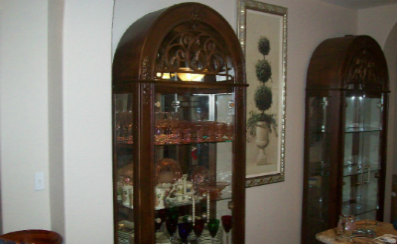 Refinished Curio Cabinets