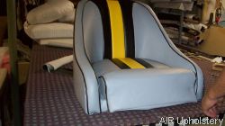 Re-Upholstered Stroker Pedestal