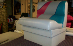 Re-Upholstered Pontoon Seat