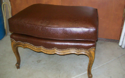Re-upholstered Provincial Ottoman