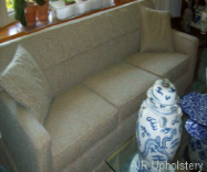 Re-upholstered Box Arm Sofa