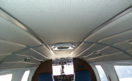 Headliner is repaired and restored