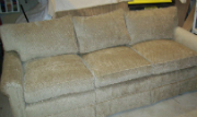 Re-Upholstered Sofa with Skirt
