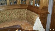 Banquette Back is Upholstered