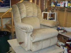 Re-upholstered Recliner