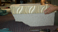 Upholstered Panels Installed to Base