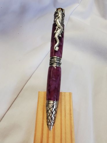 Dragon pen with Purple Crush blank