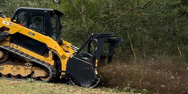 Turning brush and trees into nutrient rich mulch