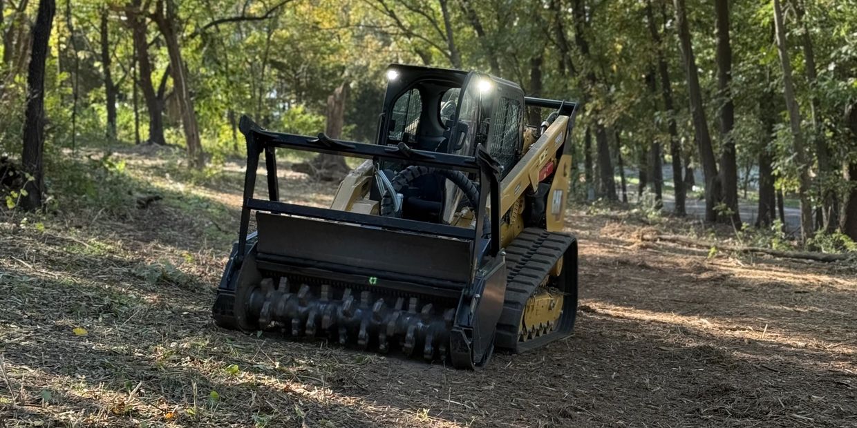 Forestry mulching in Grove, Oklahoma