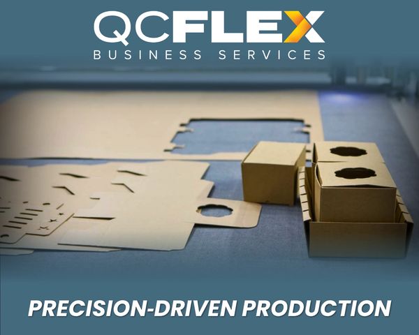 Cardboard packaging production showcasing precision and quality.