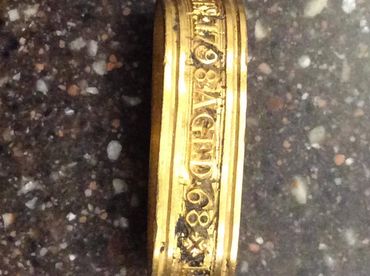 Gold Medieval mourning ring