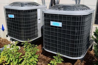 Central Air system outside of a home in Dublin Ohio