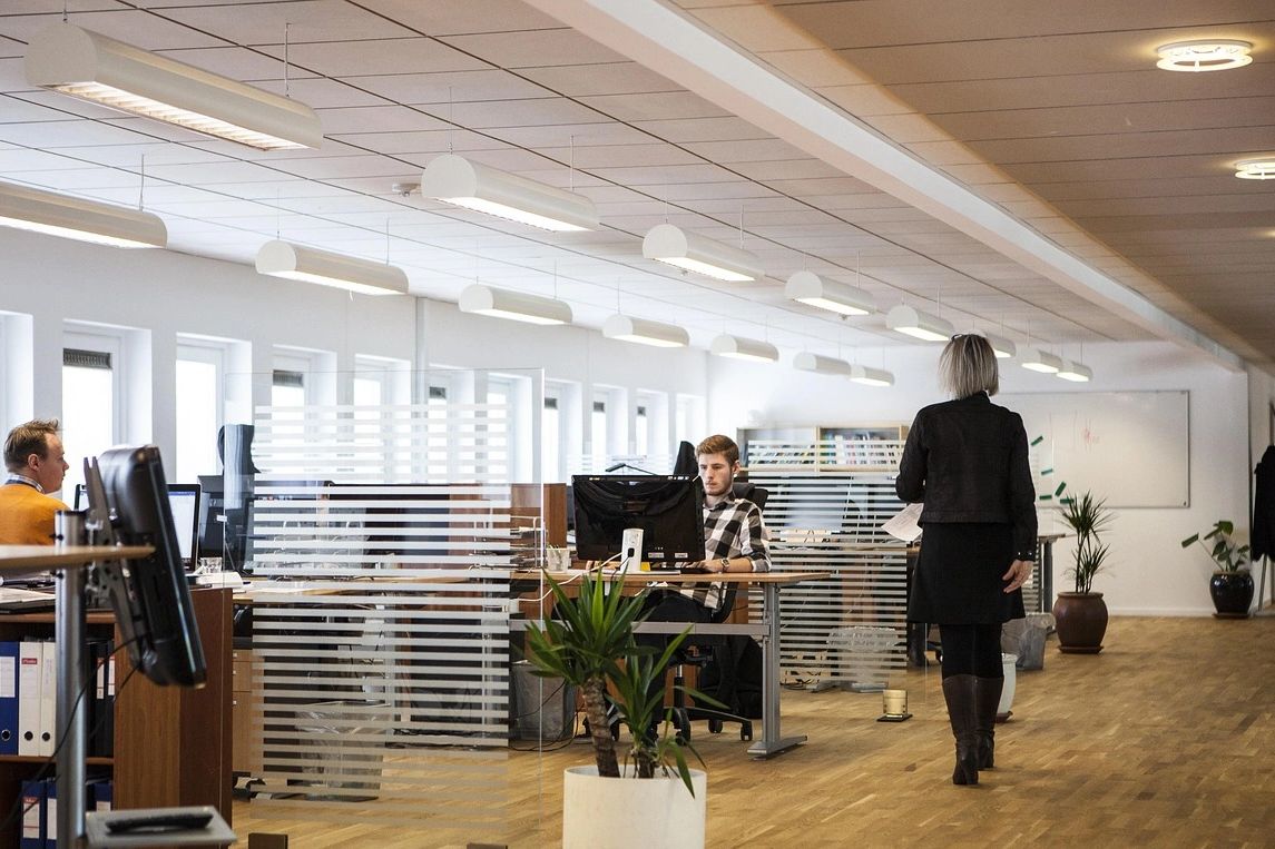 People working in a new coworking space in Dublin Ohio
