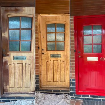Front door refurbishment, liphook.