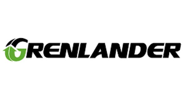 Logo featuring the word 'Grenlander' with a green and black circular arrow symbol.
