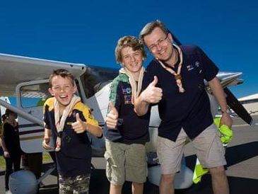 Scouts doing Air activities