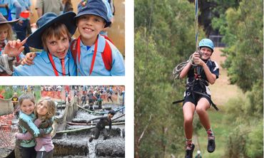 Scouts making friends and having fun