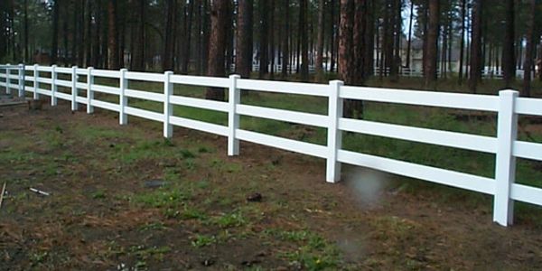 vinyl 3 rail fence 