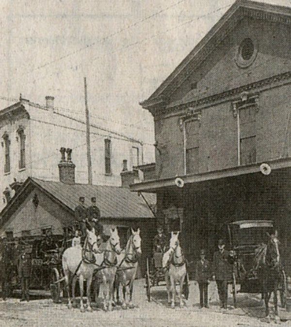 The original church building of St. John was sold to the fire department.