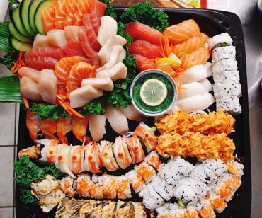 sushi platter