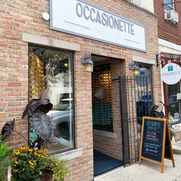 image of Occasionette gift shop with locations on Passyunk Ave and in Collingswood, New Jersey