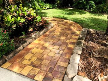 Brick paver cleaning, brick paver sealing.