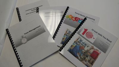 Over 100 management training topics available for individual or group training.