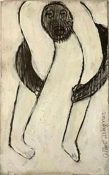 untitled, c. 1990's,
Acrylic on masonite, 8" x 4"