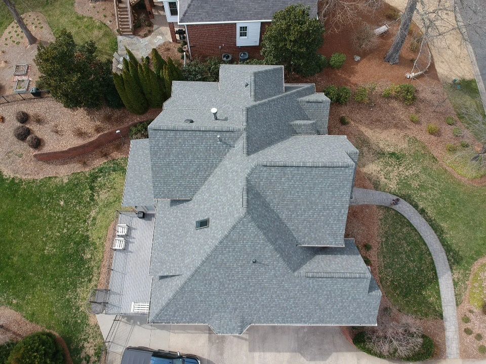 New Residential Shingle Roof Installed By A&W Roofing In Matthews, NC.