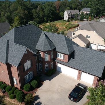 New  shingle roof installed by A&W Roofing in Charlotte, NC