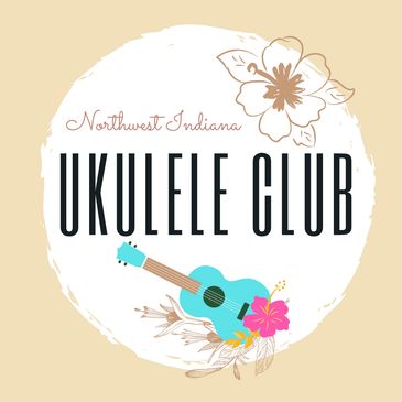 Logo of the Northwest Indiana Ukulele Club, showcasing community and music.