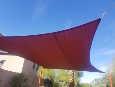 Shade sails are a great alternative to rigid shade structures and can be placed nearly anywhere.