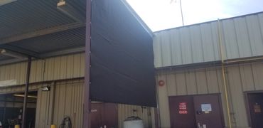 Shade panel for city of Peoria tire shop.