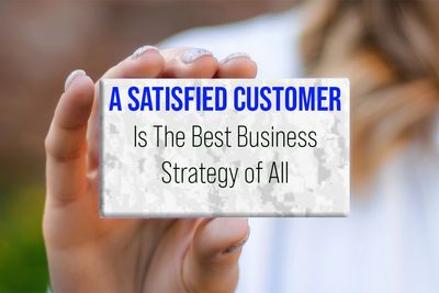 inspiring business quote on business card