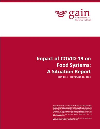 Impact of COVID-19 on Food Systems: A Situation Report 2020
