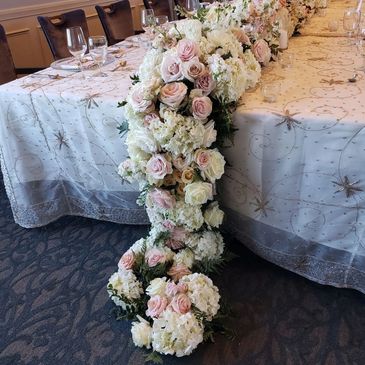 rose garland for Wedding and event florals