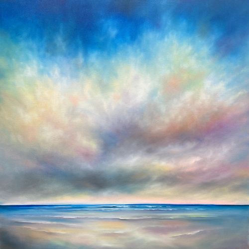 Coastal paintings of the ocean and marsh by North Carolina artist Nancy Hughes Miller