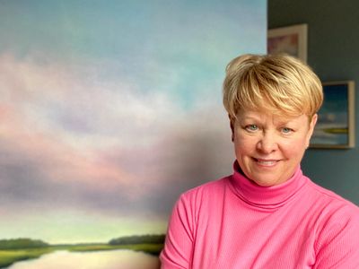 Nancy Hughes Miller paints coastal landscapes inspired by her home at Sunset Beach North Carolina