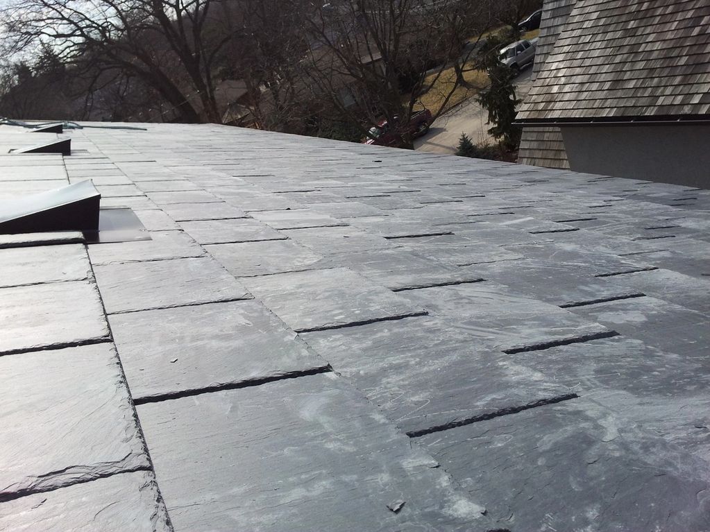 Unfading black slate install in Toronto, Ontario.