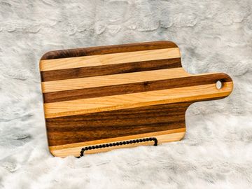 Walnut, Maple & Cherry Face Grain Board