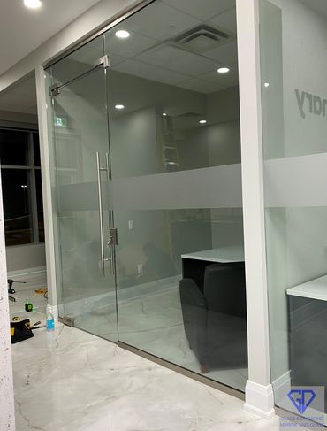 glass office enclosure
