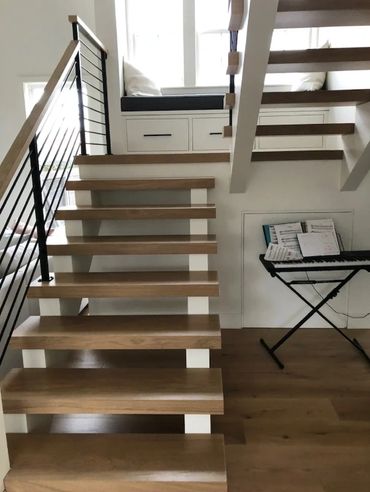 custom hardwood flooring stairs and treads inspiration