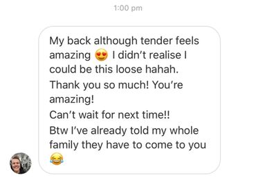 client so happy with treatment, they referred the whole family