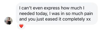 a patients review on how they felt after treatment