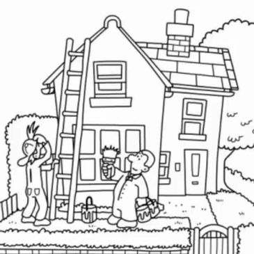 Home repair, ladder on house, cost of home repair, update your home