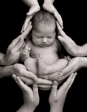 newborn and family photoshoot