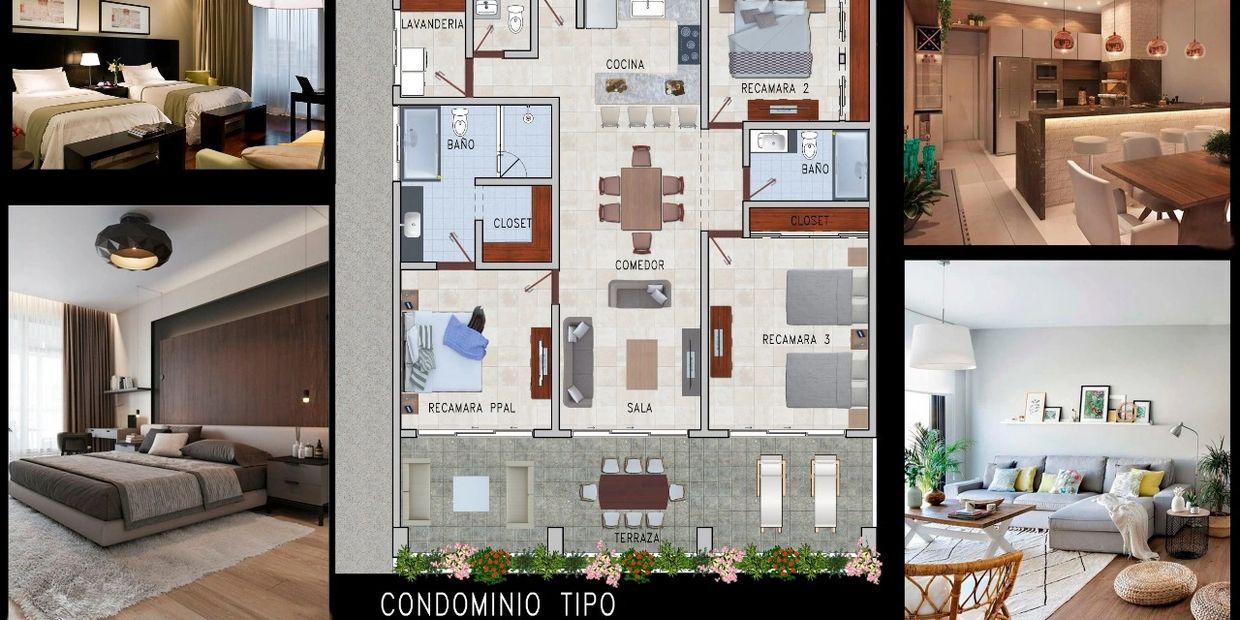 3-bedroom floor plans @ J's Jewels Condotel, Hotel in Puerto Vallarta, Luxury Condominiums in Mexico