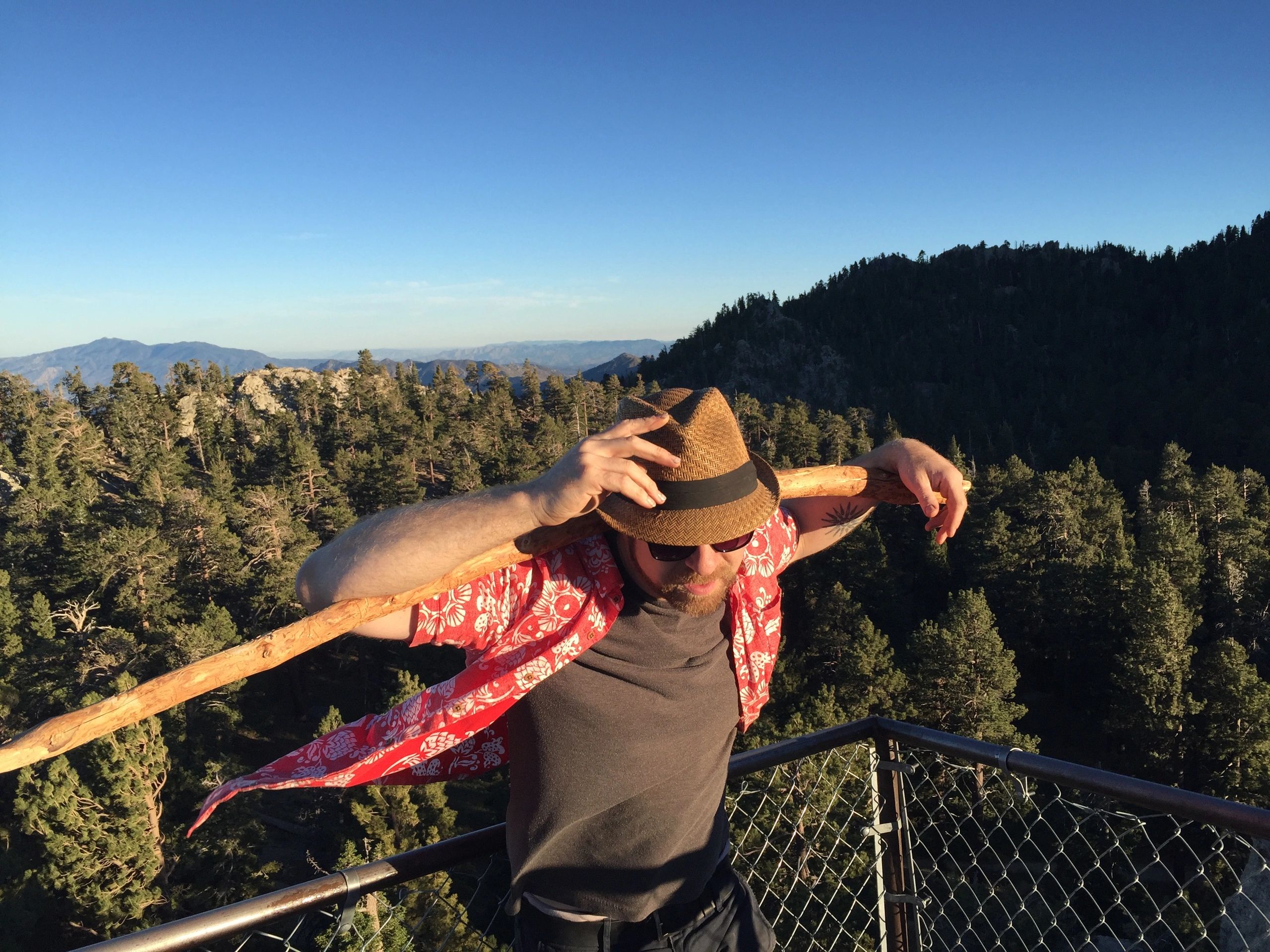 Jason Kanakis on top of Mt. SanJacinto