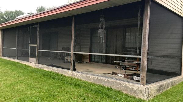 Before Screen Enclosure repair