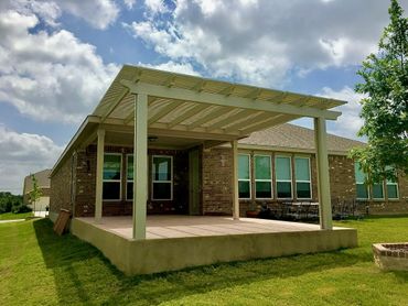 Alumawood pergola installed in San Antonio, Texas